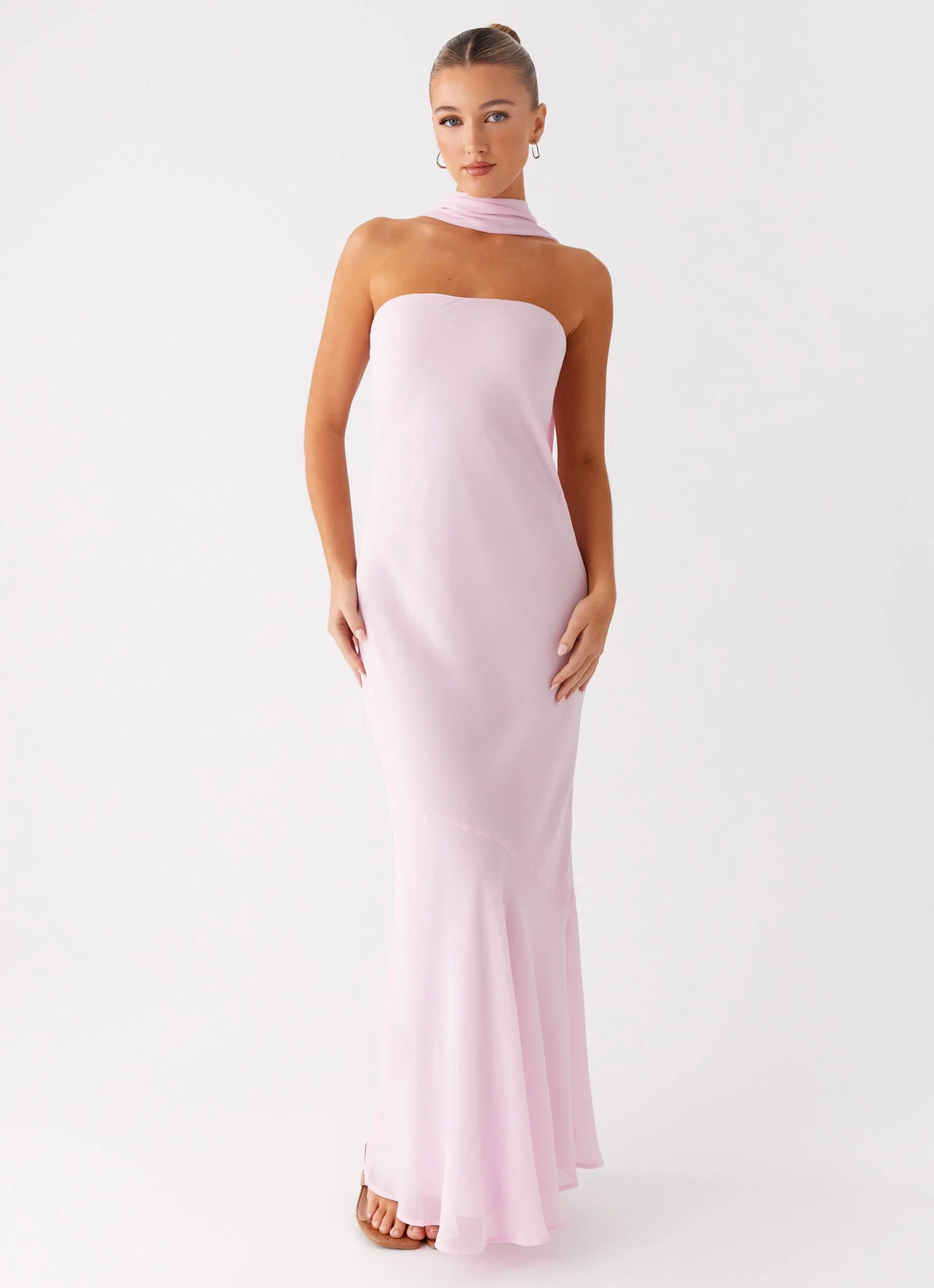Vestido longo Pagoda - Rosa