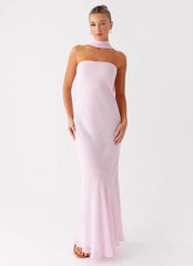 Vestido longo Pagoda - Rosa