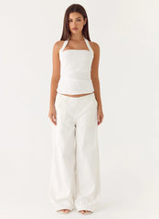 Seethal Low Rise Pants - White