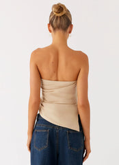 Top strapless Briana - Tan
