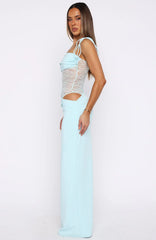 Vestido Maxi Compliment Me Azul Bebê