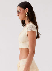 Top cropped Marley - Marfim