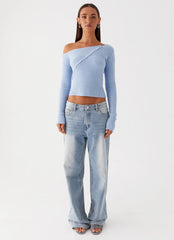 Blusa de Malha Waverly - Azul Celeste
