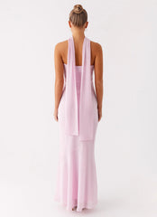 Vestido longo Pagoda - Rosa
