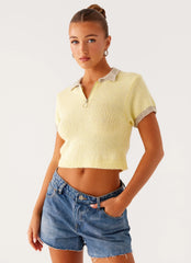 Polo de Tricô Walsh - Amarelo