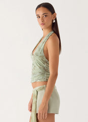 Top halter Habla Demasiado - Helecho Ralo