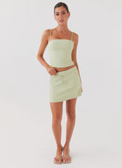Top cropped Eliana - Verde lima