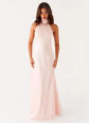 Vestido largo sin espalda Siani - Rosa
