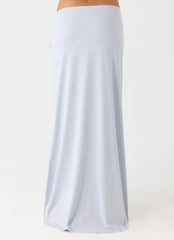 Falda Maxi Romana - Azul Brumoso