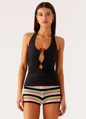 Top Halter Diego - Preto