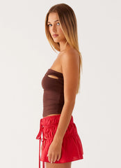 Top bandeau Fia - Chocolate
