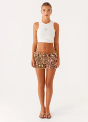 Entertain Me Bloomer Shorts - Leopardo en espiral