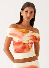 Top de hombros descubiertos Moka - Mimosa Blossom