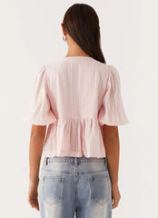 Top con lazo Western Wind - Rosa