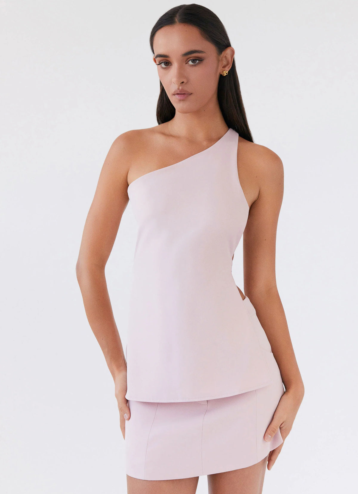 Top de un Hombro Zeina - Rosa