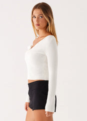 Blusa de Malha Waverly - Branca