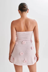 Minivestido de punto sin tirantes Connelly - Rosa Hada