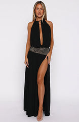 Vestido largo negro Never On Read