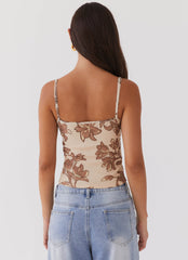 Top de tirantes de malla Love On Top - Hazel Bloom