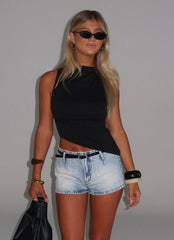 Mini Shorts Jeans Unreal - Azul Desbotado