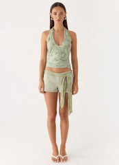 Shorts Ariane Sash - Sálvia