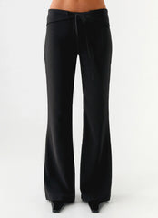 Pantalón Houston con Lazada Delantera - Negro