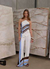 Julissa Halter Top - Purple Stripe