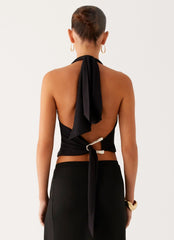 Top Halter Fade Out Hardwear - Preto