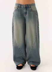 Vaqueros Joseph de tiro bajo - Azul lavado vintage