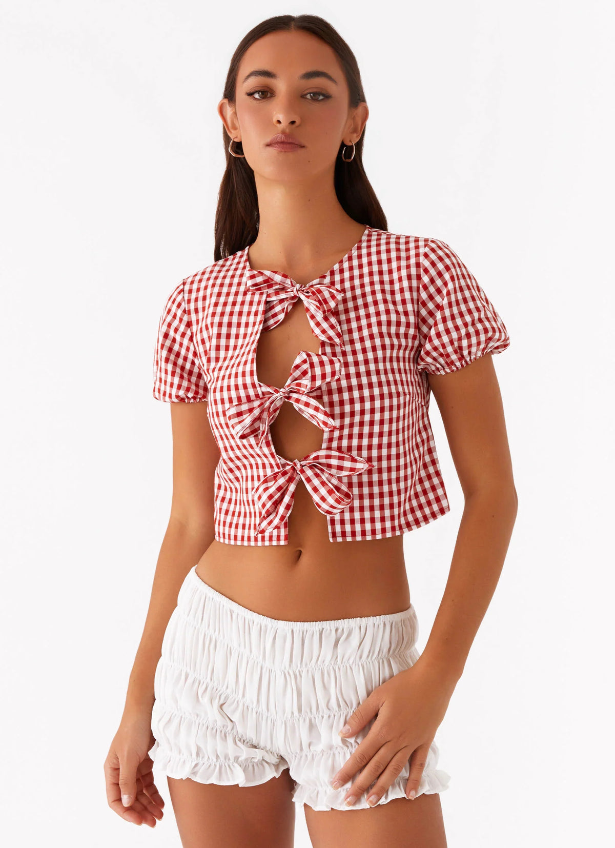 Blusa Pandora - Vichy Rojo