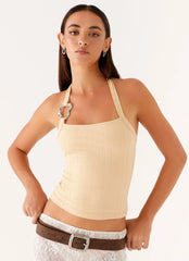 Top Halter Selene - Bege