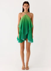 Minivestido Twin Flame - Degradê Verde