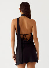 Minivestido Keena Scarf - Negro
