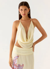 Top con cuello vuelto Sweet Charm - Marfil