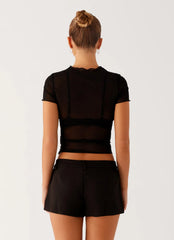 Camiseta Dalton em Mesh - Preta