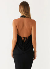 Top halter Cañón - Negro