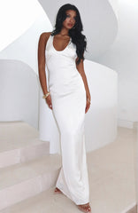 Vestido Longo Frente Única Night-Time Madness Oyster