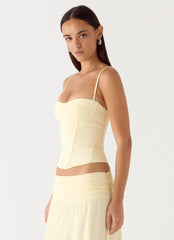 Top corsé Tayana - Amarillo