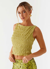 Blusa Supernova gola canoa - Lima