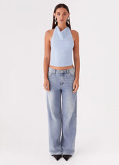 Top Halterneck Rhemmy - Azul