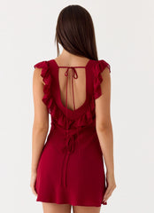 Minivestido Malina - Vermelho Escuro