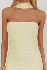Vestido Longo Frente Única Truth Be Told Manteiga
