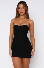 Minivestido de encaje Raised Right, Lead Wrong Negro