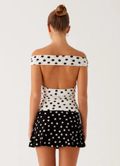 Top Rylie - Lunares Blancos