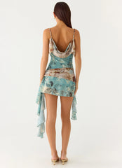 Minivestido Meylissa Hanky - Aqua Blur
