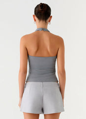 Top Halter Rosana - Gris