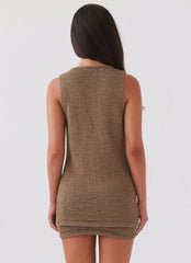Blusa de Tricô Capri Glow - Khaki