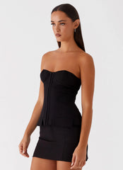 Top Corsé Jeanie - Negro