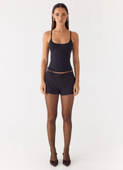 Medias de rayas Winter Nights - Negro
