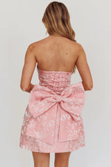 Mini Vestido Lazos Melty Kisses Rosa